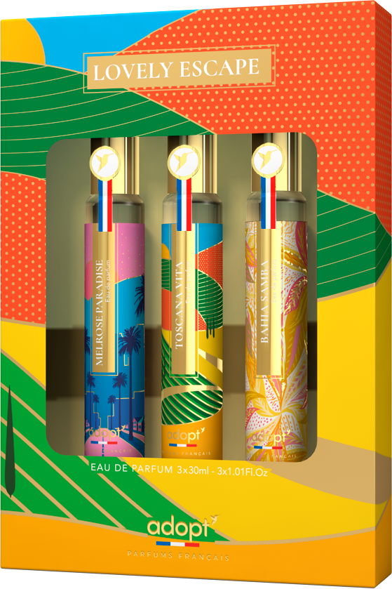 adopt LOVELY ESCAPE 3 er Set, 3 x 30 ml Eau de Parfums für Damen