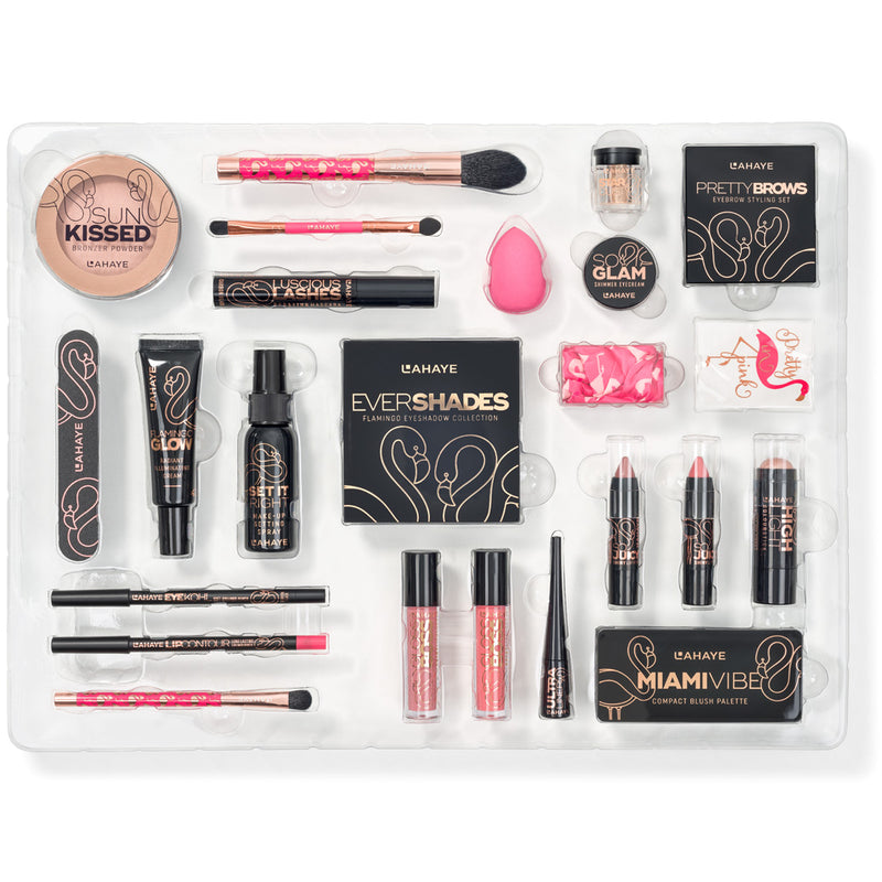 LAHAYE PINK FLAMINGO XMAS Beauty Adventskalender, Geschenkset