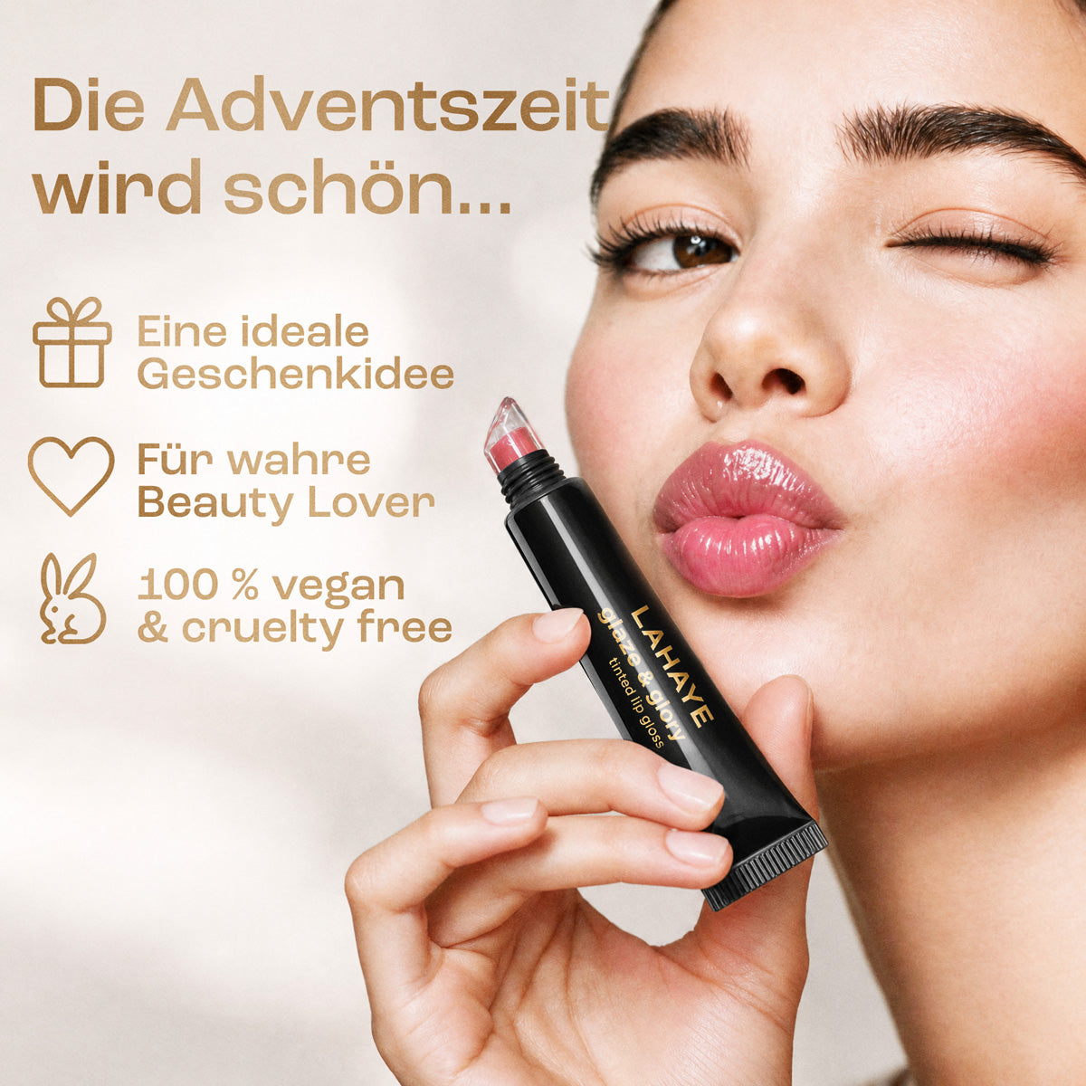LAHAYE Beauty Adventskalender 2026 "beautifully you" | Weiß – 24 Make-up Highlights