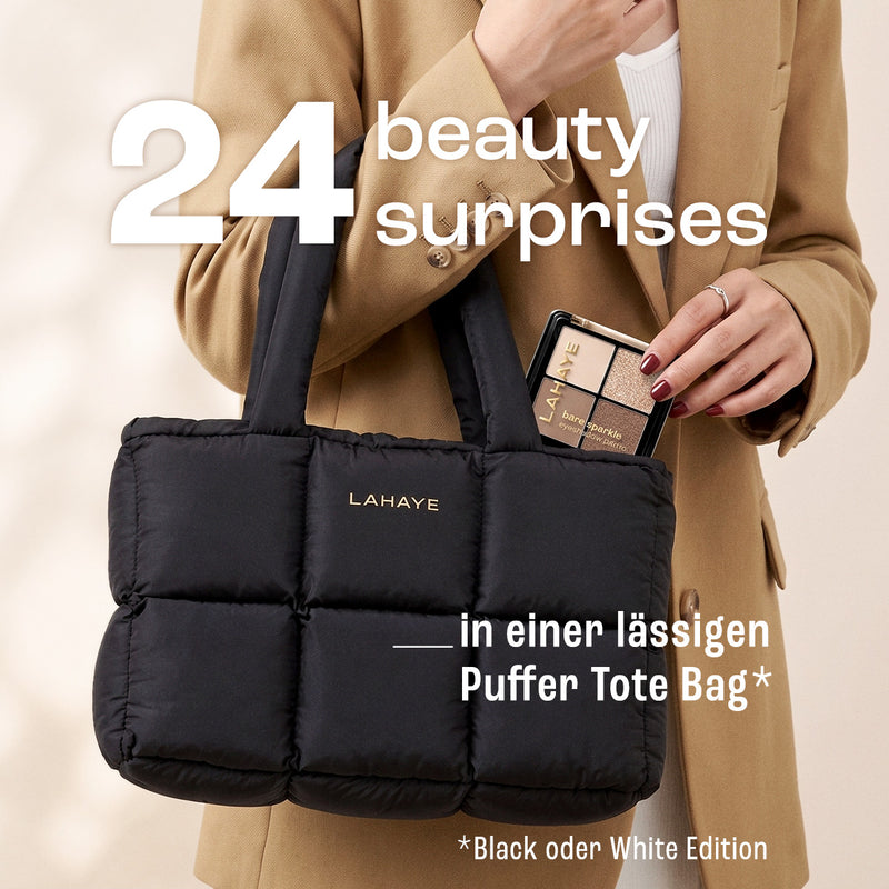 LAHAYE Beauty Adventskalender 2026 "beautifully you" | Schwarz – 24 Make-up Highlights