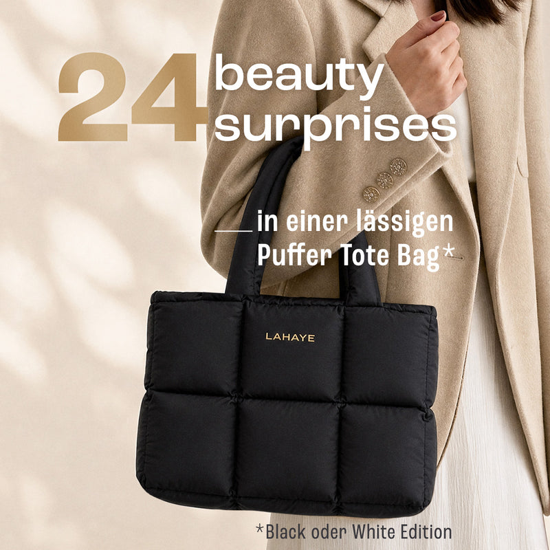 LAHAYE Beauty Adventskalender 2026 "beautifully you" | Schwarz – 24 Make-up Highlights