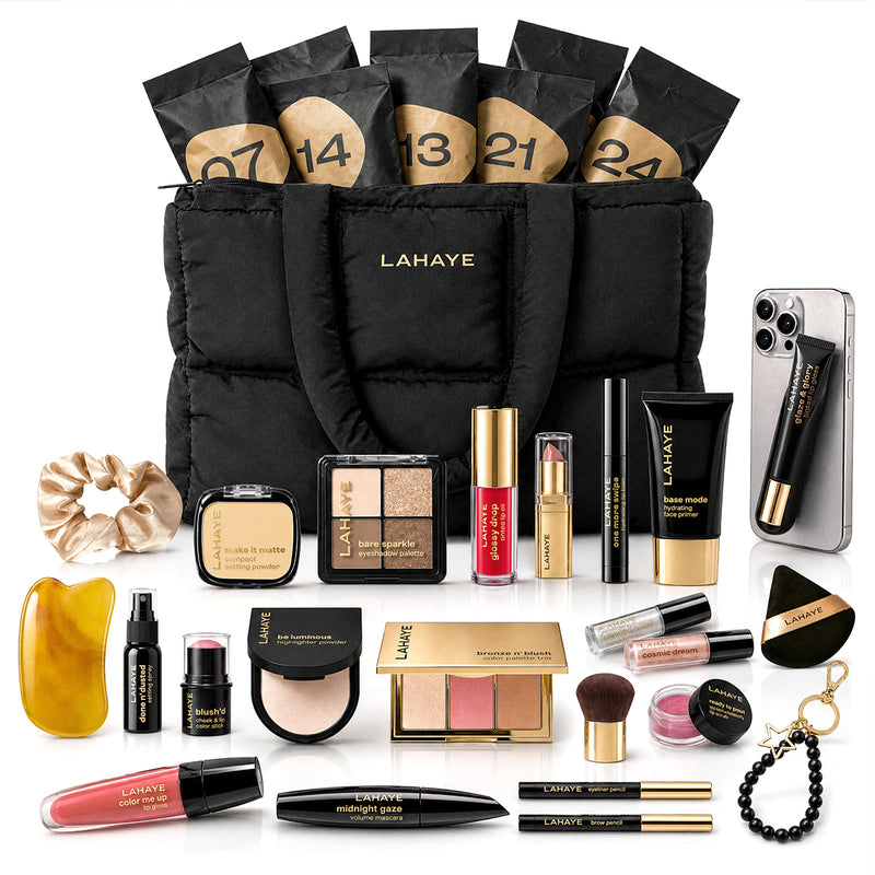 LAHAYE Beauty Adventskalender 2026 "beautifully you" | Schwarz – 24 Make-up Highlights