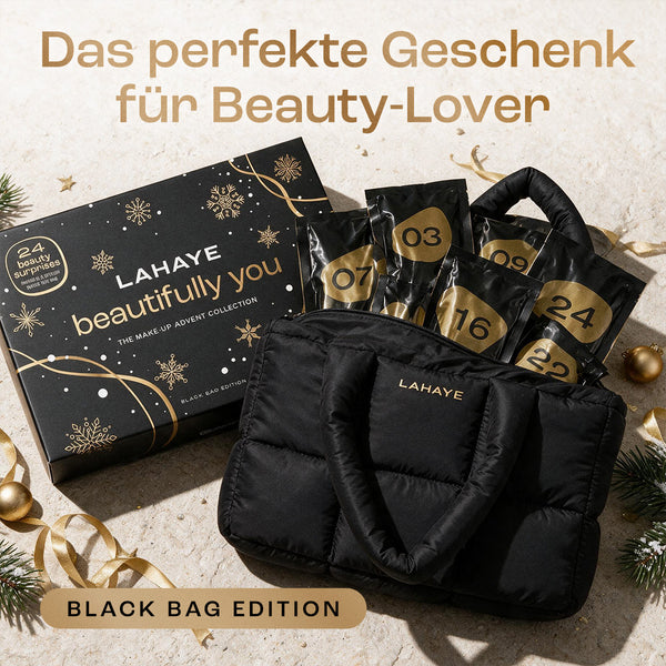 LAHAYE Beauty Adventskalender 2026 "beautifully you" | Schwarz – 24 Make-up Highlights