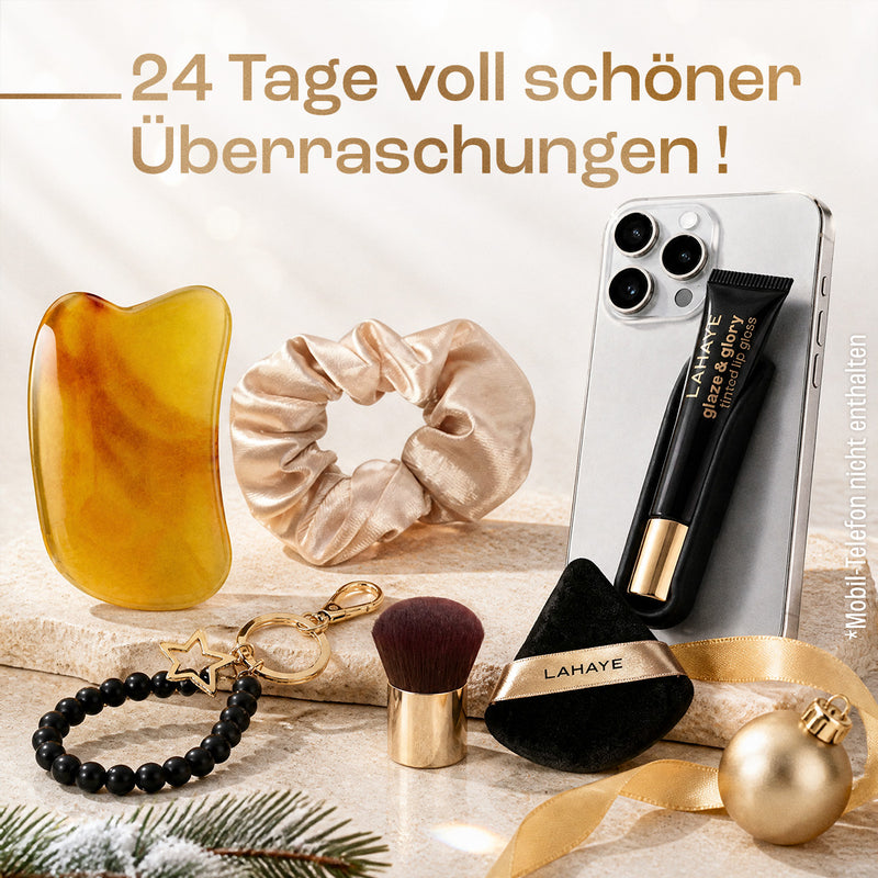 LAHAYE Beauty Adventskalender 2026 "beautifully you" | Schwarz – 24 Make-up Highlights