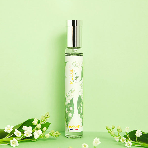 adopt MUGUET COQUET 30ml Eau de Parfum | Women's fragrance, fresh floral scent with white peach, lily of the valley and white musk - Made in France, perfume for women