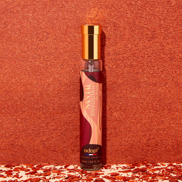 adopt SANTAL ENVOUTANT, 30 ml Eau de Parfum for women | Warm, spicy scent, sandalwood and cardamom, sensual, elegant with suede notes, woody, addictive women's fragrance
