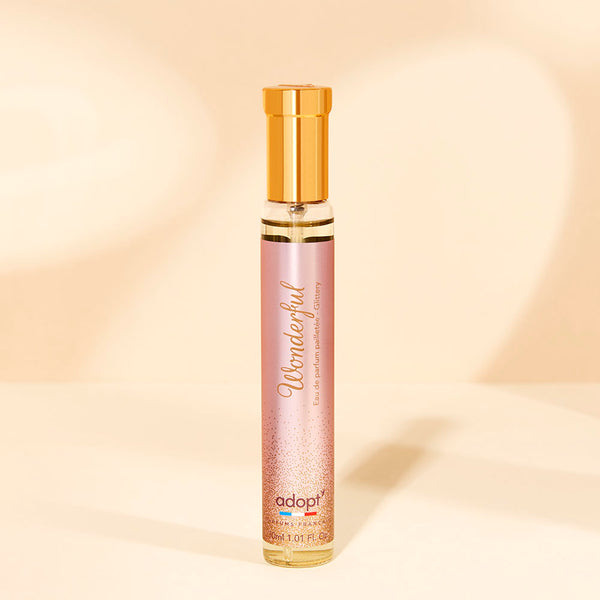 adopt WONDERFUL, 30ml Eau de Parfum for women | oriental-floral-fruity, jasmine, coconut, peach, sandalwood, fresh women's fragrance, Made in France, feminine, seductive
