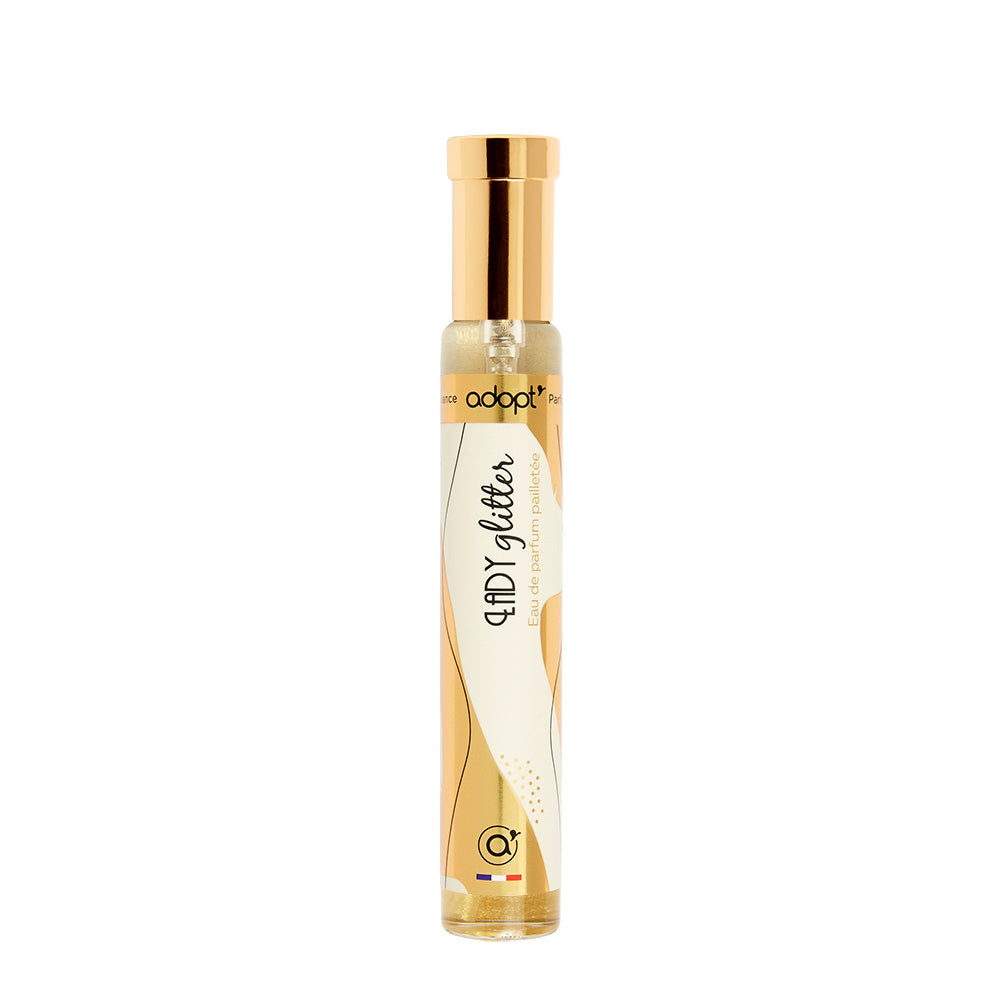 adopt LADY GLITTER Eau de Parfum 30ml Women's Fragrance | Floral and feminine perfume for women, with orange blossom, velvety jasmine, sweet vanilla notes and woody depth