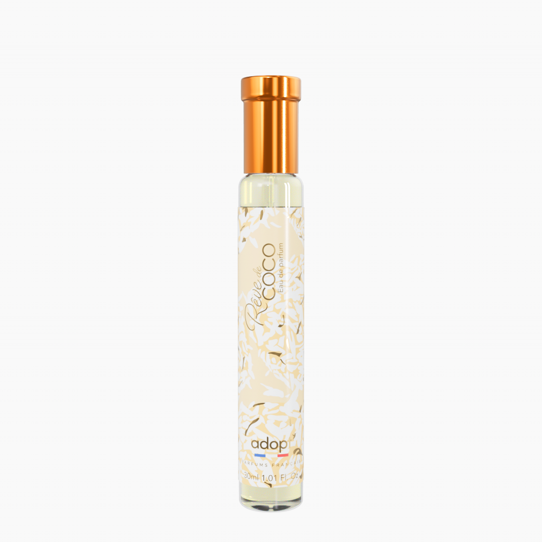 adopt RÊVE DE COCO 30ml Eau de Parfum Women's Fragrance | Coconut Cream, Almond Milk, White Musk, Sandalwood, Exotic Fragrance, Sensual Women's Fragrance, Freshness and Warmth, Made in France