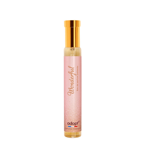 adopt WONDERFUL, 30ml Eau de Parfum for women | oriental-floral-fruity, jasmine, coconut, peach, sandalwood, fresh women's fragrance, Made in France, feminine, seductive