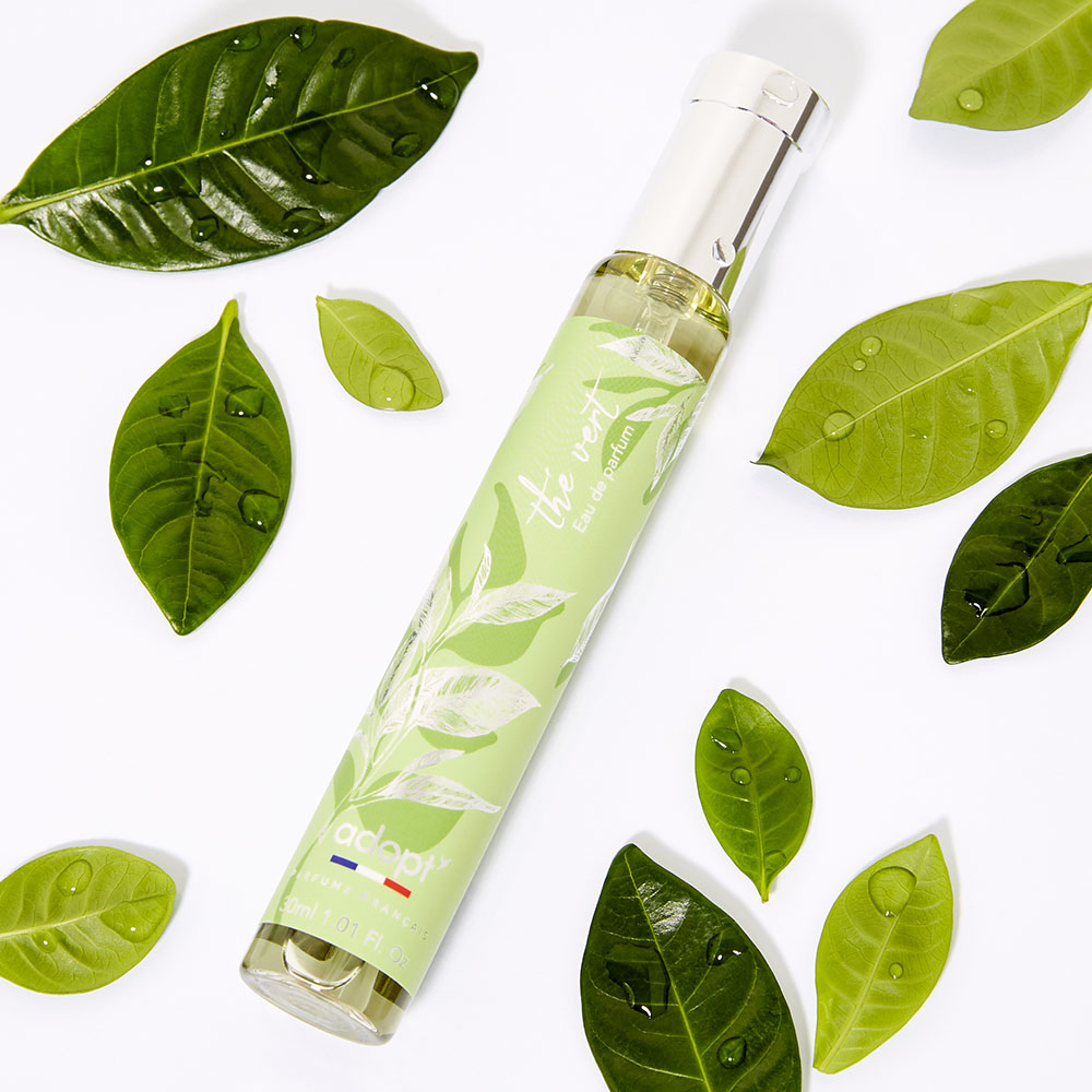 adopt THE VERT, 30ml Eau de Parfum for women | fresh fragrance with citrus notes of orange, lemon and grapefruit, floral-aromatic with tea rose, Made in France