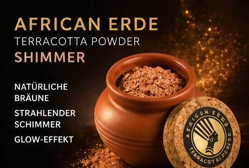 AFRICAN ERDE Terracotta Powder SHIMMER - NEW with Argan Oil