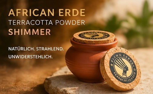 AFRICAN ERDE Terracotta Powder SHIMMER - NEW with Argan Oil