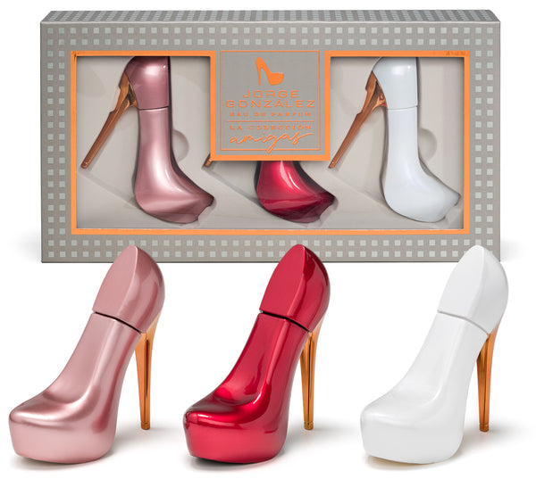 JORGE GONZÁLEZ by GLAMOUR & HEELS – La Colección Amigas | Eau de Parfum Set 150 ml (3 x 50 ml), Damendüfte